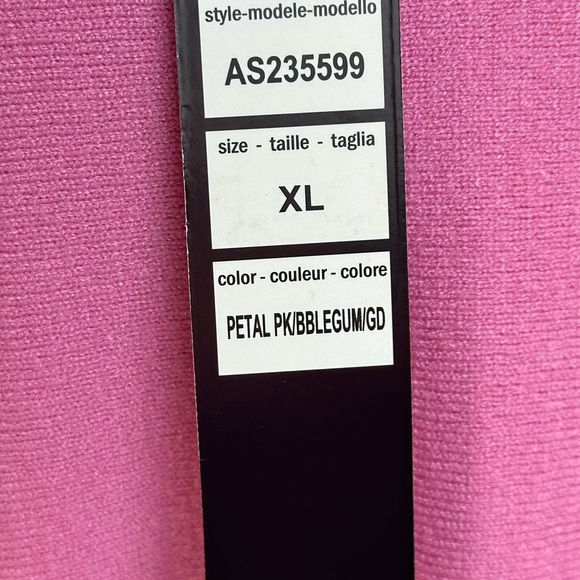 Belldini 3/4 Sleeve Crew Neck 2 Toned Color Block Lightweight Sweater - Pink -XL - Picture 8 of 9